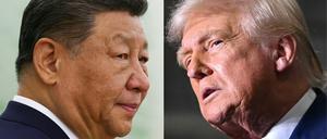 Chinas Präsident Xi Jinping und sein US-Amtskollege Donald Trump.