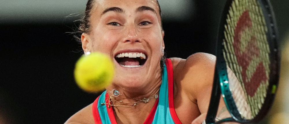 Aryna Sabalenka steht in Paris erstmals im Finake.