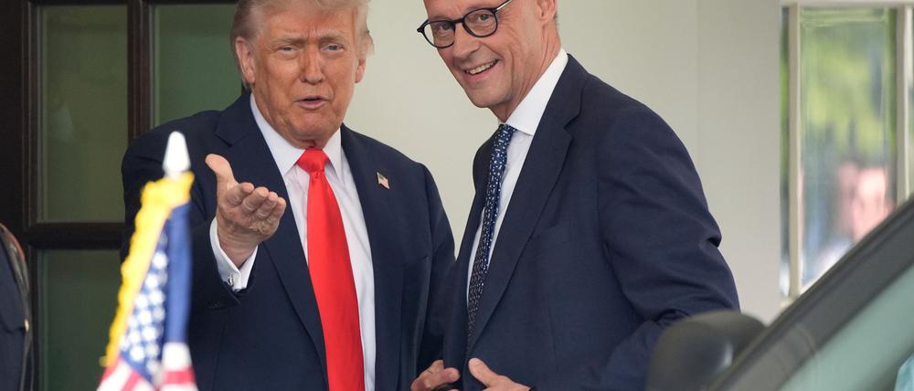 Für Merz ist der erste Besuch im Weißen Haus als Bundeskanzler.