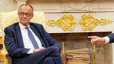 Meistens redete Donald Trump – und Friedrich Merz hörte nur zu.