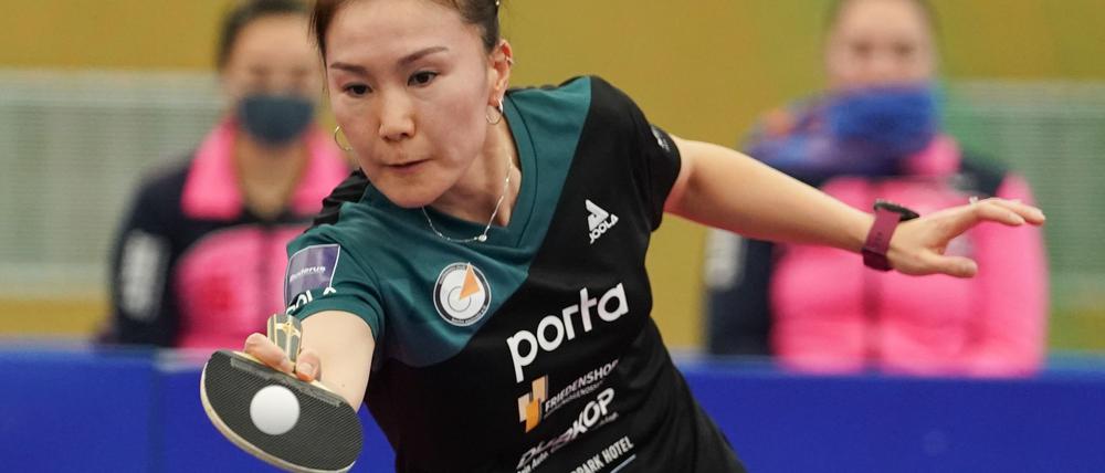 Xiaona Shan verlor gegen Metz ihr Einzel.