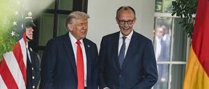 US-Präsident Donald Trump mit Bundeskanzler Friedrich Merz.