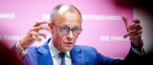 Merz sprach auf einer Tagung von Familienunternehmern.