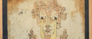 Paul Klee, Angelus Novus, 1920, Ölpause und Aquarell auf Papier, 31,8 x 24,2 cm, Jerusalem, Israel Museum. Schenkung von Fania und Gershom Scholem, Jerusalem; John Herring, Marlene und Paul Herring, Jo Carole und Ronald Lauder, New York © The Israel Museum, Jerusalem, Elie Posner