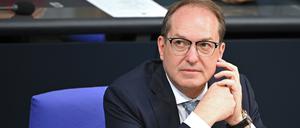 Alexander Dobrindt (CSU), Bundesinnenminister, im Bundestag
