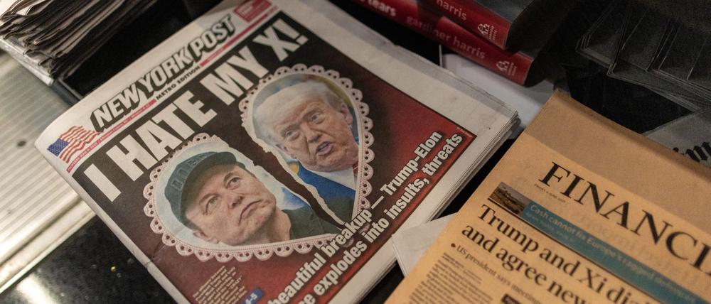 Die große Liebe zwischen US-Präsident Donald Trump und Tech-Milliardär Elon Musk hielt nicht lange.