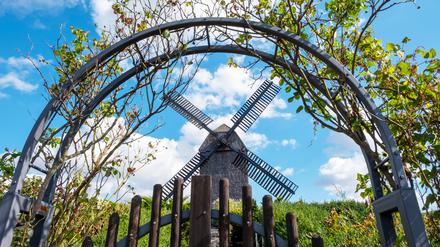 Die Bockwindmühle in Marzahn wurde erst in den Neunzigern gebaut. 