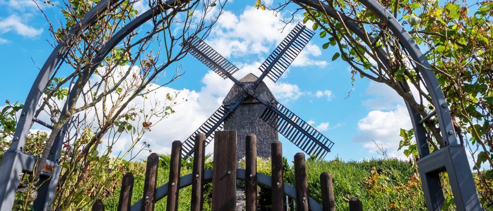 Die Bockwindmühle in Marzahn wurde erst in den Neunzigern gebaut.