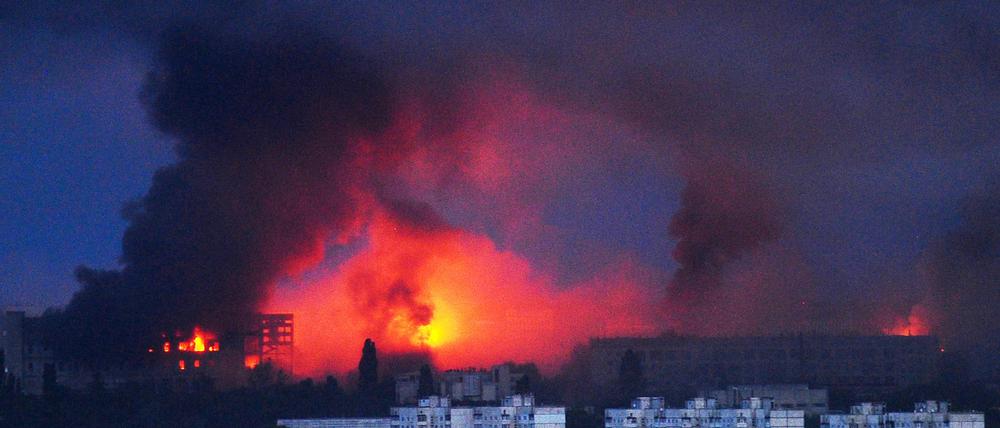 Die ostukrainische Großstadt Charkiw ist immer wieder Ziel russischer Luftangriffe.