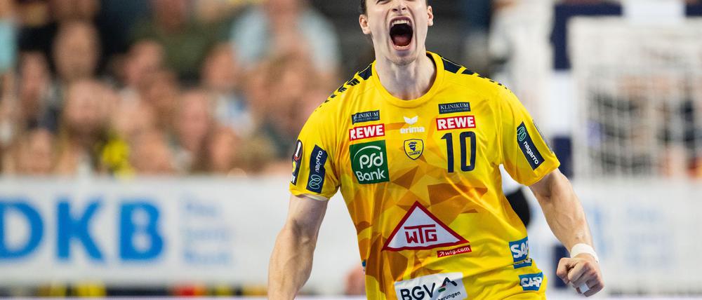 Juri Knorr trägt ein letztes Mal das Trikot der Rhein-Neckar Löwen. 