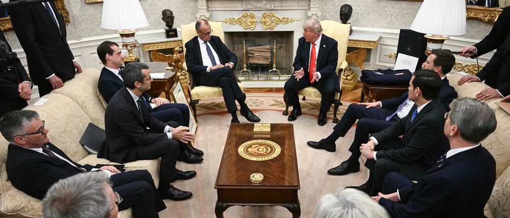 US-Präsident Donald Trump empfängt Friedrich Merz