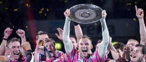 Mathias Gidsel und die Füchse Berlin haben sich erstmals den Meistertitel gesichert.