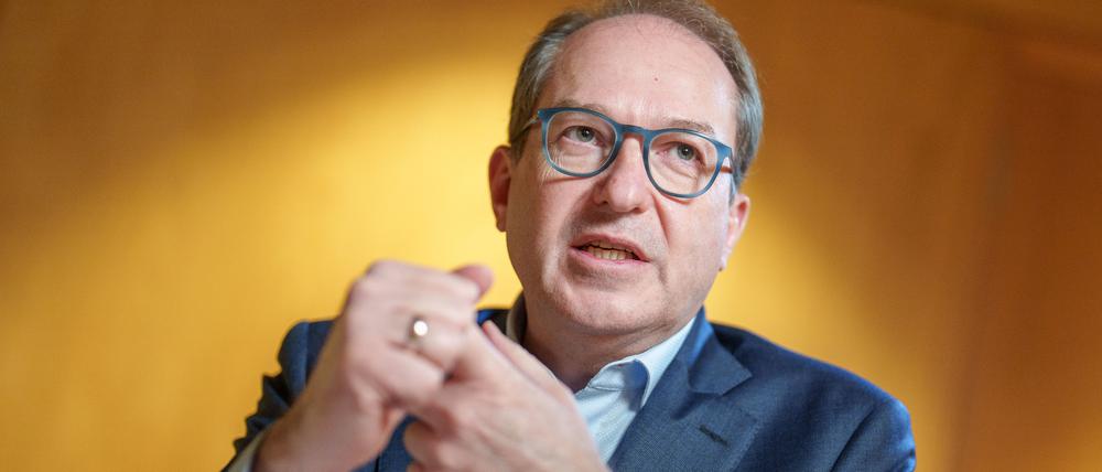 Alexander Dobrindt, Bundesminister des Innern. Archivfoto, aufgenommen bei einem Interview mit der dpa Deutsche Presse-Agentur GmbH im Dezember 2024.