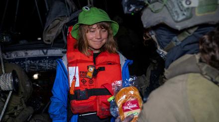 Auch für Greta Thunberg gab es Sandwiches und Wasser.  