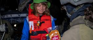 Auch für Greta Thunberg gab es Sandwiches und Wasser.  