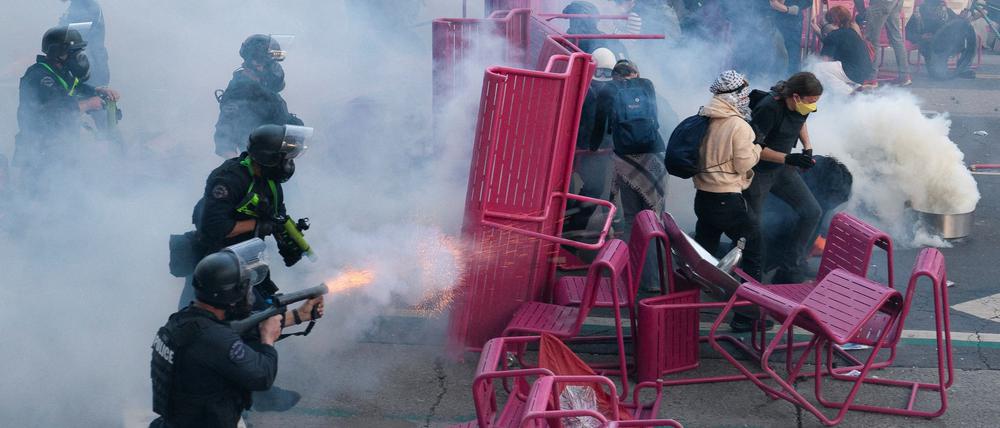 Ein Foto von der Esakalation in Los Angeles am Sonntag.