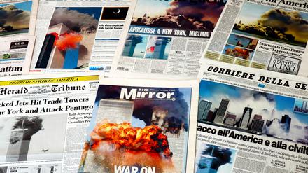 Die Schlagzeilen zur Terrorattacke am 11. September 2001 in den USA leisteten dem militärischen Gegenschlag Vorschub.