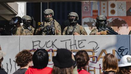 Die Nationalgarde in Los Angeles.