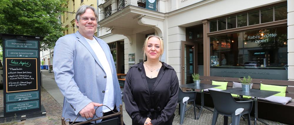 Markus Thormeyer und Rebecca Abbassi vom Fabis.