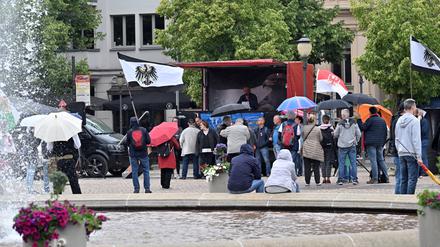 Kundgebung auf dem Luisenplatz anlässlich des Geburtstags des Preußenprinzen.