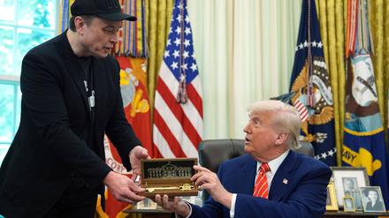US-Präsident Donald Trump und Elon Musk. 