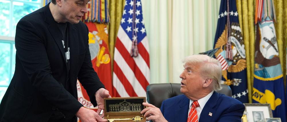 US-Präsident Donald Trump und Elon Musk.