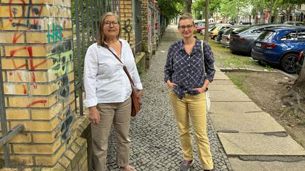 Annett Nägele (links) und Clara Vuillemin, Anwohnerinnen des Görlitzer Parks in Kreuzberg.