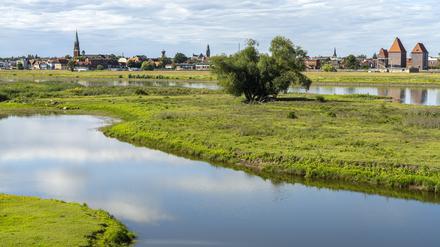 Die Elbe bei Wittenberge.