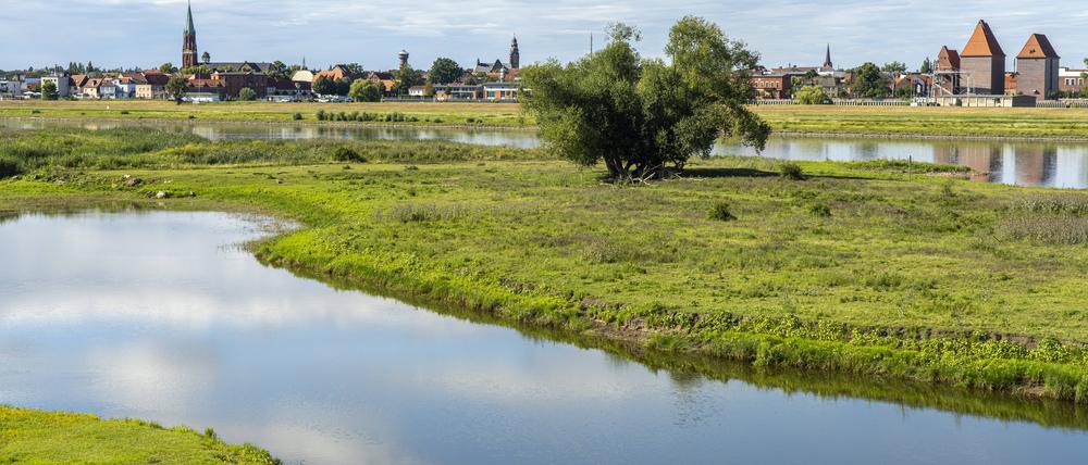 Die Elbe bei Wittenberge.