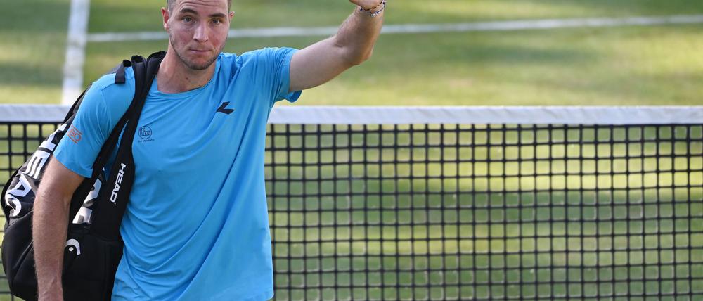Jan-Lennard Struff verliert sein Achtelfinale gegen Jiri Lehecka.