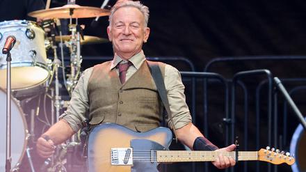 Wütend auf Trump. Bei seinem Konzert im Olympiastadion spart Bruce Springsteen nicht mit Kritik am US-Präsidenten.