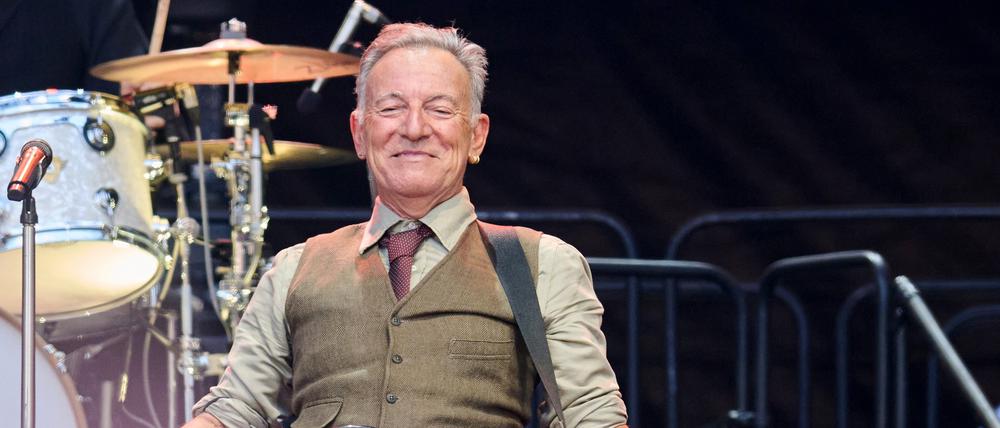 Wütend auf Trump. Bei seinem Konzert im Olympiastadion spart Bruce Springsteen nicht mit Kritik am US-Präsidenten.