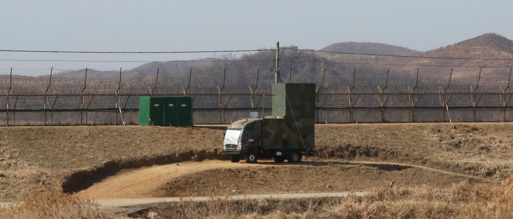 Nachdem Südkoreas Militär seine Propaganda-Lautsprecher entlang der Grenze abgebaut hat, reagiert Nordkorea nun. (Archivbild)