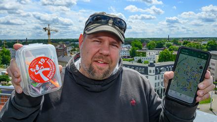 Eines der höchsten Verstecke befindet sich auf dem Spremberger Turm in der Altstadt.