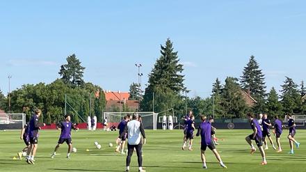 Die U21 bereitet sich auf den Turnierstart vor.