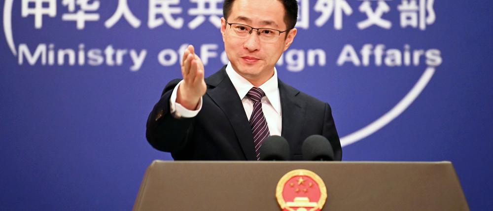 Chinas Außenamtssprecher wollte keine Details der Vereinbarung mit den USA nennen.