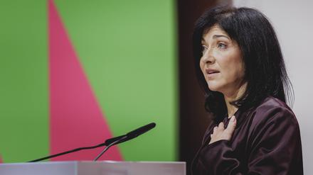 Katherina Reiche (CDU), Bundesministerin für Wirtschaft und Energie, aufgenommen im Rahmen der Familienunternehmer-Tage in Berlin am 6. Juni 2025.