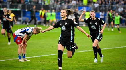 Die neue Union-Stürmerin schoss für Bremen ein ganz wichtiges Tor. 