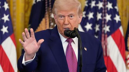 Schließt einen israelischen Angriff auf den Iran nicht aus - US-Präsident Donald Trump. 