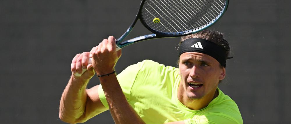 Auftakthürde erfolgreich genommen: Alexander Zverev in Stuttgart.