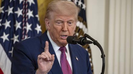 US-Präsident Donald Trump im Weißen Haus.