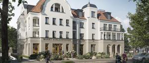 In der Matterhornstraße 56 in Berlin-Schlachtensee sollen 14 Mietwohnungen und fünf Ladenflächen gebaut werden. Doch das Neubauprojekt stockt: Der letzte Mieter, eine Physiotherapiepraxis, will nicht ausziehen.