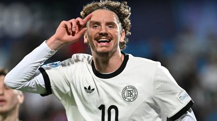 Nick Woltemade traf dreimal gegen Slowenien.