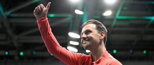 Timo Boll bei den Olympischen Spielen in Paris 2024. Bei olympischen Spielen gewann er insgesamt vier Medaillen.
