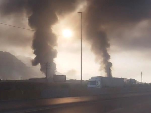 Smoke rises following the Israeli strikes, in Kermanshah, Iran in this screen gran obtained from a social media video released on June 13, 2025. SOCIAL MEDIA/via REUTERS THIS IMAGE HAS BEEN SUPPLIED BY A THIRD PARTY. MANDATORY CREDIT. NO RESALES. NO ARCHIVES.
