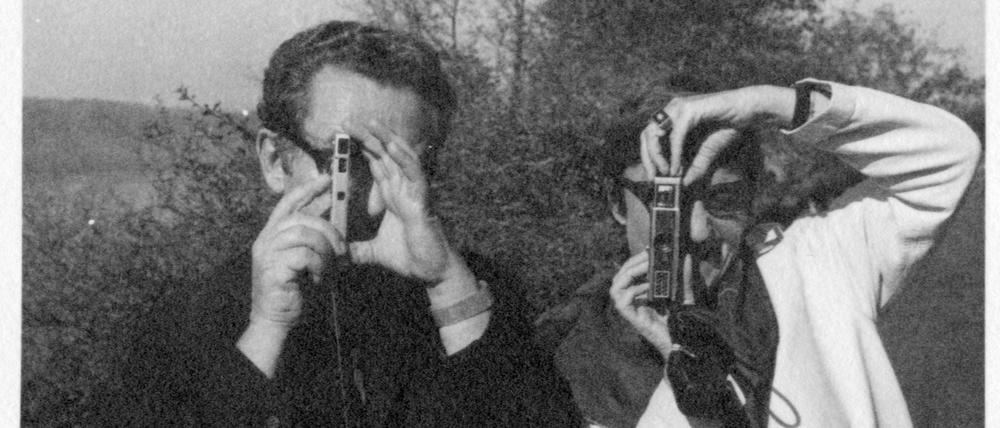 Das Künstlerpaar Anna-Eva Bergman and Hans Hartung 1964 bei einem Aufenthalt in New York.
