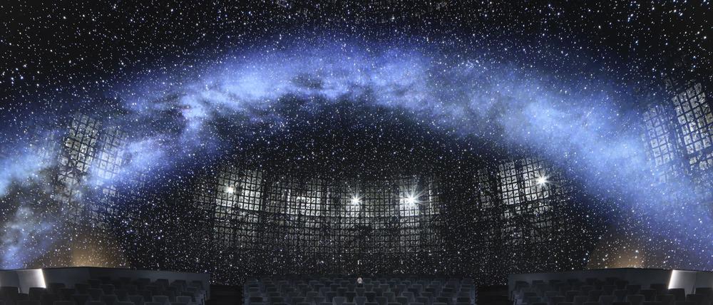 Das Planetarium in Prag nutzt selbstleuchtende Lichtquellen anstatt Projektoren.