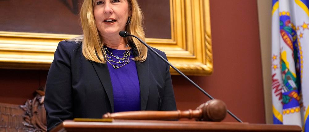  Melissa Hortman saß als demokratische Abgeordnete im Parlament vom US-Bundesstaat Minnesota. 