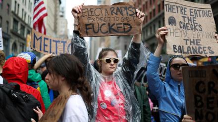 Proteste gegen Trump in New York
