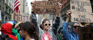 Proteste gegen Trump in New York
